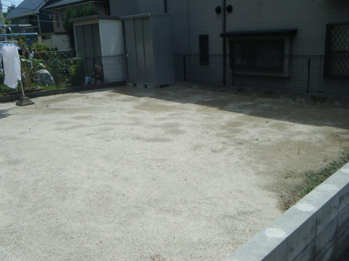 久場様邸の庭園工事 Before 3