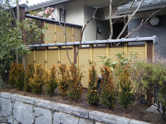 H様邸の庭園工事