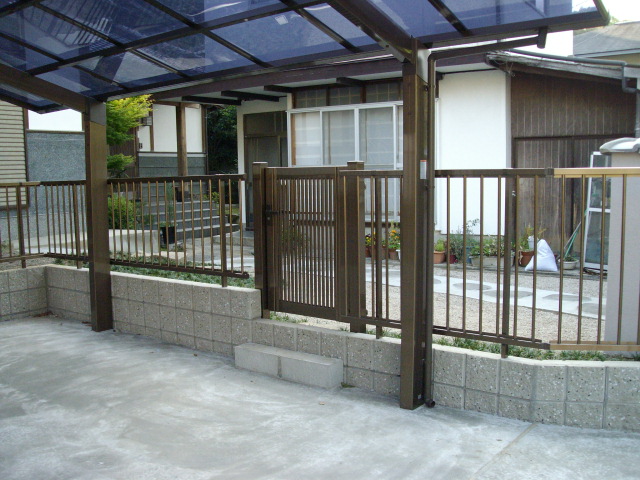 O様邸の車庫増設工事