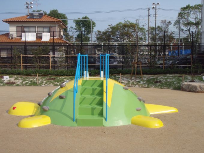早良区の荒江中公園の整備工事